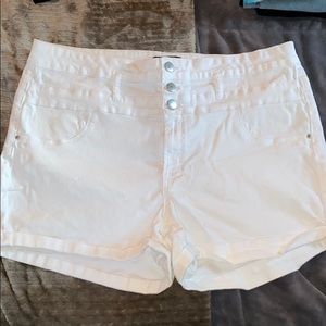 3/$15 Refuge High Waisted Stretch White Jean Short